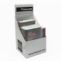 Finocam Expositor con 12 Agendas Planas Min/Coctel Surtidas en Catalan - Anual 2026 - Color Surtidos