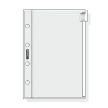 Finocam C171 Funda para Agendas Classic - Cierre de Cremallera - Formato 601 - 65x91x1mm - PVC - Color Gris Claro