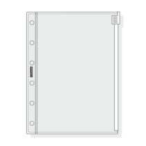 Finocam C271 Funda para Agendas Classic - Cierre de Cremallera - Formato 602 - 88x116x1mm - PVC - Color Gris Claro