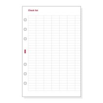 Finocam R501 Formulario de Recambio para Agendas Open - Lista de Tareas - Formato 500 - 117x7x181mm - Color Blanco