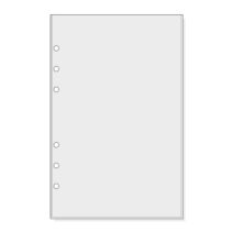 Finocam R565 Pack de 6 Fundas para Agendas Open - Transparentes - Formato 500 - 120x2x182mm - PVC - Color Gris Claro