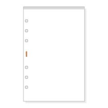 Finocam R567 Bloc de Notas para Agendas Open - Perforado - Formato 500 - 117x5x181mm - Liso - Color Blanco