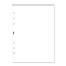 Finocam R1067 Bloc de Notas para Agendas Open - Perforado - Formato 1000 - 155x5x215mm - Liso - Color Blanco