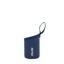 Milan 430 Since 1918 Funda de Neopreno para Botellas Isotermicas de 0.35L - Agarre Antideslizante - Ayuda a Mantener la Temperatura - Protege la Botella - Color Azul Marino