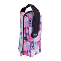 Milan Aliens 2 Pack de 4 Estuches con Goma de Borrar - Sacapuntas - Lapiz - 3 Boligrafos - Regla - 12 Lapices de Colores - 12 Rotuladores