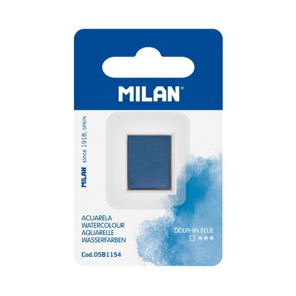 Milan Art Acuarela de Recambio - Medio Godet - Color Azul Marino