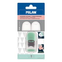 Milan Capsule Silver Afilaborra - 2 Gomas de Recambio - Cuchilla de Acero de Seguridad - Colores Surtidos