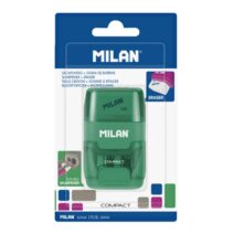 Milan Compact Afilaborra - Cuchilla de Acero de Seguridad - Doble Agujero para Normal y Maxi - Colores Surtidos