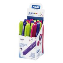 Milan Tri Jet Acid Expositor con 21 Portagomas Automaticos - Triangular - Colores Surtidos