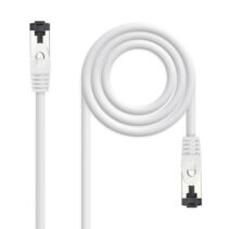 Nanocable Cable Red Latiguillo Cat.8.1 2Ghz LSZH SSTP AWG26 - Longitud 0.5m - Color Blanco
