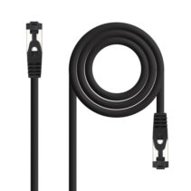 Nanocable Cable Red Latiguillo Cat.8.1 2Ghz LSZH SSTP AWG26 - Longitud 10m - Color Negro