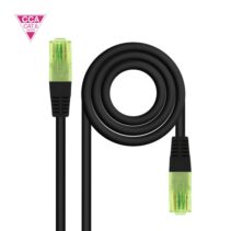 Nanocable Cable Red Latiguillo Cat.6 UTP AWG26 CCA - Longitud 3m - Color Negro
