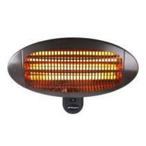 Orbegozo PHF 26 Estufa de Cuarzo para Exterior - Potencia 2000W - Proteccion IP-X4 - 3 Niveles de Calor - Color gris oscuro