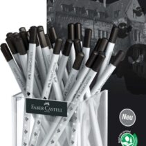 Faber-Castell Expositor con 36 Lapices de Grafito HB Diseño Halloween - Mina Resistente a la Rotura - Cuerpo Decorado con Calaveras y Fantasmas