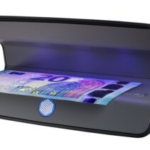 Safescan 75 LED Detector de Billetes Falsos UV - Reflector Integrado - Apto para Pasaportes