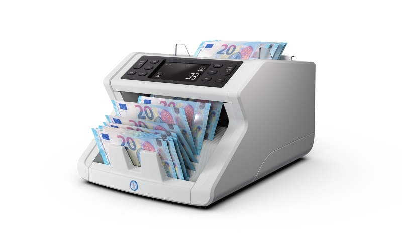 Safescan 2250 (G2) Contadora de Billetes - Capacidad hasta 300 Billetes - 1000 Billetes por Minuto - Deteccion de Billetes Falsos