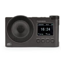 Thomson Radio FM DAB+ con Altavoz Bluetooth - 30 Memorias DAB+ y 30 Memorias FM - Actualizacion Automatica de Emisoras - Pantalla LED Retroilumiada - Color Negro