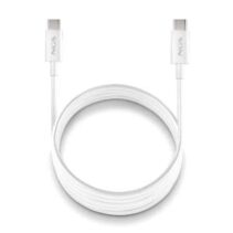NGS ZYRO 60W-1 Cable USB-C a USB-C - Cargar Rapida - 480 Mbps - 15W - 1 Metro - Color Blanco