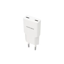 Nanocable Cargador de Pared 2xUSB-C/PD 20W - Color Blanco