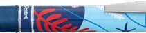 Pentel Energel Boligrafo de Tinta Gel Retractil 0.7mm - Trazo 0.35mm - Recargable - Grip de Agarre - Tinta Color Azul - Diseños Florales Japoneses