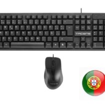 Tacens Anima ACP02 Pack USB Teclado Multimedia + Raton 1200dpi 3 Botones - Disposicion Portuguesa QWERTY PT - Cable de 1.3m - Teclas de Membrana - Sensor Optico - Uso Diestro - Color Negro