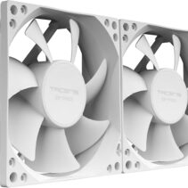 Tacens Anima AF8X2 Pack de 2 Ventiladores de 80mm - Rodamientos Fluxus - Color Blanco
