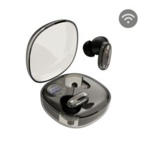 Mars Gaming MHIB2 Auriculares Bluetooth 5.4 - Microfono Integrado - Autonomia hasta 7h - Indicador LED - Semitransparente - 60x60x30mm - Color Negro