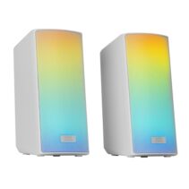 Mars Gaming MSRGB2 Altavoces Gaming de 15W - Luces RGB - Bluetooth 5.3 - Alimentacion por USB - Jack 3.5mm - Color Blanco