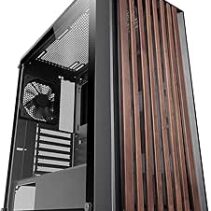 Mars Gaming MC-WOOD Caja Torre ATX - Ventilador FDB de 120mm - Panel de Cristal Templado - Soporta Refrigeracion Liquida hasta 360mm - 7 Ranuras de Expansion - Acabado en Madera - Color Negro
