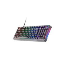 Mars Gaming MKPRO Teclado Completo Hibrido H-Mech - Switch SKN Amarillo - Disposicion Italiana QWERTY IT - Iluminacion RGB Chroma - 385x140x40mm - Color Negro