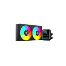 Mars Gaming ML-LCDPRO240 Kit de Refrigeracion Liquida - Potencia 500W - Pantalla LCD 2.8" - Bomba Opti-Chamber - Iluminacion ARGB - Color Negro