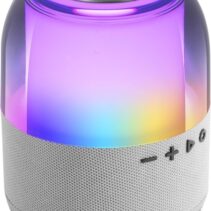Mars Gaming MS-FLOW Altavoz Bluetooth de 15W - Luces RGB 360 Grados - Bateria de 2000mAh - Compacto - Alcance hasta 10m - Color Blanco