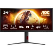 AOC G4 Monitor 34" Curvo 1500R Fast VA WQHD 180Hz HDR10 - Respuesta 1ms - HDMI