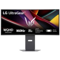 LG UltraGear Monitor 34" Curvo 1500R VA UltraWide QHD 160Hz HDR10 FreeSync Premium - Respuesta 1ms - Altavoces - Ajustable en Altura