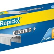 Rapid Strong Caja de 5000 Grapas 66/6 Electric - Para Grapar hasta 20 Hojas - Alambre Reforzado Galvanizado - Patilla de 6mm