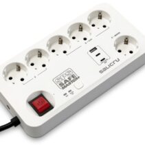 Salicru Regleta SPS SAFE MASTER+ Protectores Electricos Activos de Ultima Generacion - 6 Tomas Schuko - 1xUSB-A