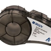 Brady M21-750-595-WT Cinta de Etiquetas Original Vinilo - Texto Negro sobre Fondo Blanco - Ancho 19