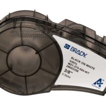 Brady M21-375-595-WT Cinta de Etiquetas Original Vinilo - Texto Negro sobre Fondo Blanco - Ancho 9