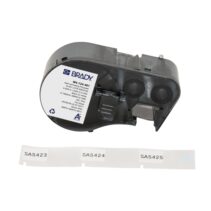 Brady M4-124-461 Cinta de Etiquetas Original Poliester Autolaminable para Laboratorio - Texto Negro sobre Fondo Blanco - Ancho 41