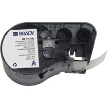 Brady M5-118-492  Cinta de Etiquetas Original Poliester Ultrafinas para Laboratorio - Texto Negro sobre Fondo Blanco - Ancho 25