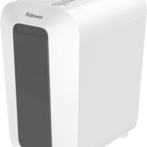 Fellowes LX65 Destructora de Papel Manual Corte en Particulas P-4 - Destruye hasta 10 Hojas - Papelera de 22L - Color Blanco