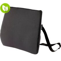 Fellowes Comfort Breyta Respaldo Lumbar - Espuma con Contenido Reciclado - Correa Ajustable - Funda de Tejido de Poliester 100% Reciclado - Color Negro