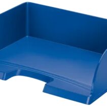 Leitz Plus Jumbo Bandeja Portadocumentos de Gran Capacidad - Acceso Apaisado - Hasta 10uds Apilables - Color Azul