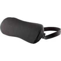 Fellowes Comfort Breyta Cojin Lumbar - Espuma con Contenido Reciclado - Correa Ajustable - Funda de Tejido de Poliester 100% Reciclado - Certificado por FIRA - Color Negro