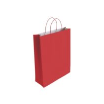 Bismark Bolsa de Papel Celulosa - Medidas 37x12x27cm - Color Rojo