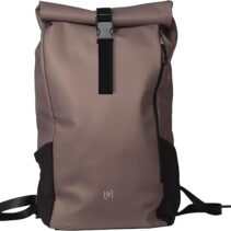 Oxford Identity Roll Top Mochila con Cierre Enrollable 24L - Material Resistente al Agua - Asa Colgador en la Parte Posterior - Bolsillo Frontal con Llavero - 48x32x10cm - Color Marron