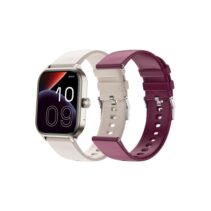 SPC Smartee Duo 3 Reloj Inteligente Smartwatch Pantalla Amoled 1.93" - Mas de 100 Modos Deportivos - Monitoreo de Salud - Resistencia IP68 - 7 Dias de Autonomia - Incluye 2 Correas - Color Blanco