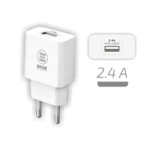 TechOneTech Basik Cargador de Pared 1 Puerto USB-A 12W - Color Blanco