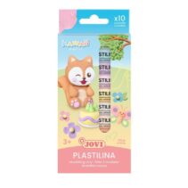 Jovi Kawaii Pack con 10 Barras de Plastilina 15gr - Muy Moldeable - No se Seca - Colores Surtidos