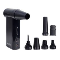Ewent Pistola de Aire Comprimido - Bomba de Vacio e Inflador - 8 Velocidades -130000 RPM  - Bateria de 5000mah - Color Negro